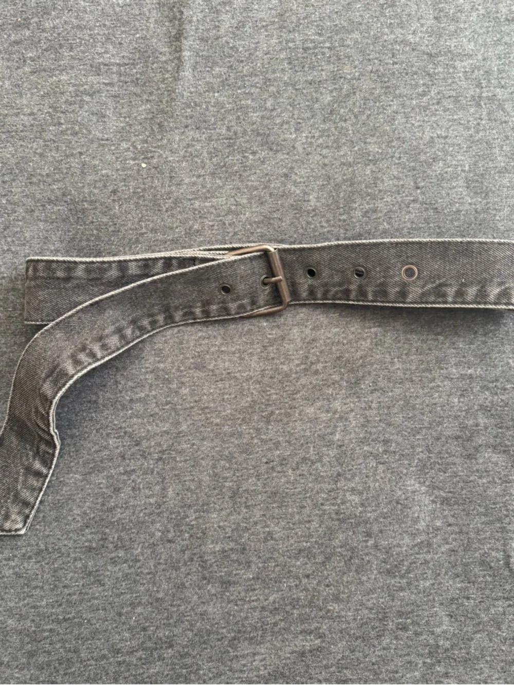 Grey Denim Belt - Casual Adjustable Jean Belt